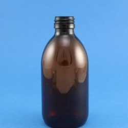 300ml Alpha Bottle Amber PET 28mm Neck